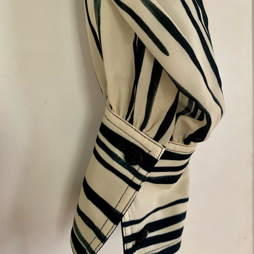 Proenza Schouler ‘Carol’ Black and White Striped Dress, Size 4, NWT - Picture 5 of 11